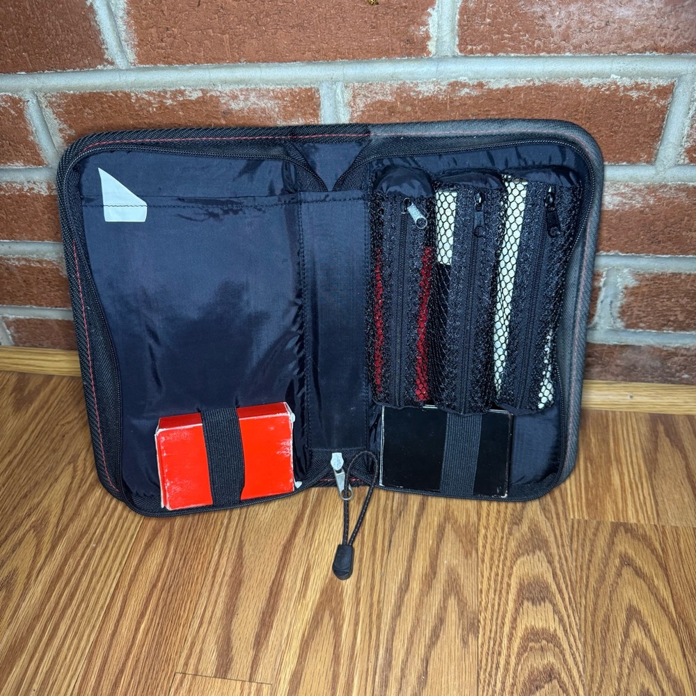 Vintage 1998 Marlboro Poker Set with Cards and Chips in Zipper Case Collectible